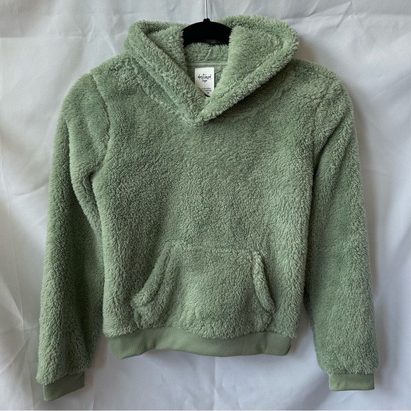 Tilly's Girls’ Green Cozy Hoodie - Picture 1 of 3